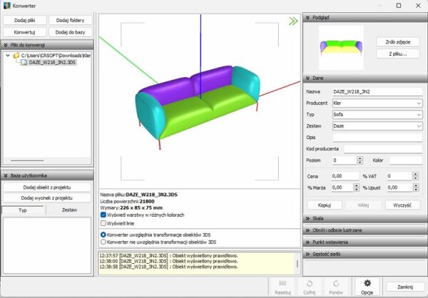 konwerter modeli 3d