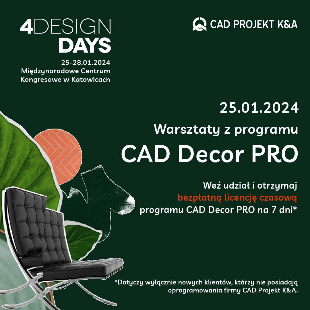 Warsztaty CAD Decor PRO 4DD 2024