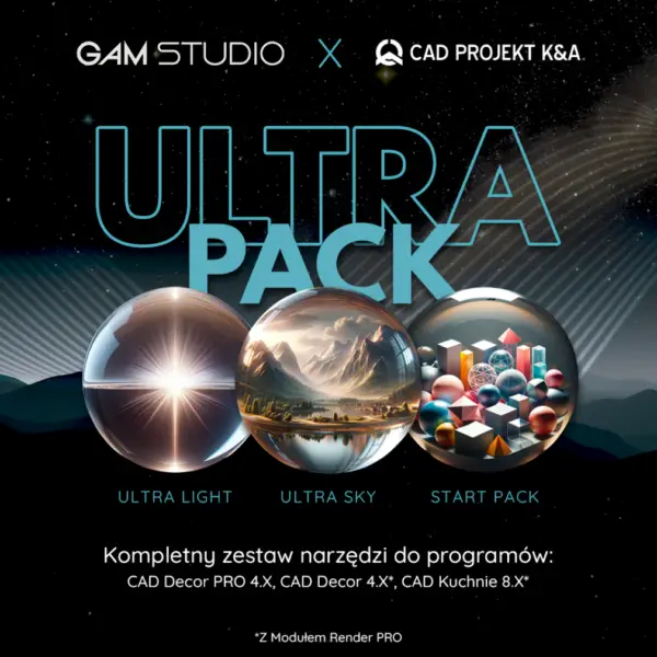 ULTRA PACK - zestaw dodatków do programów CAD Decor PRO / CAD Kuchnie / CAD Decor