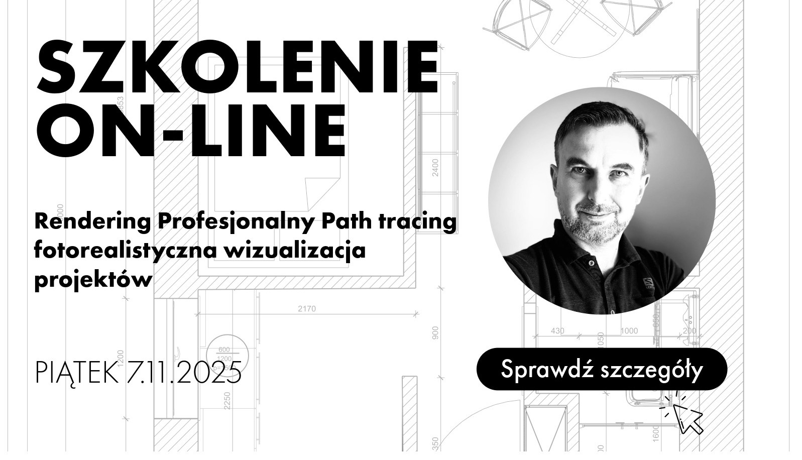 Szkolenie stacjonarne - Rendering Profesjonalny - Path tracing - wizualizacja projektów
