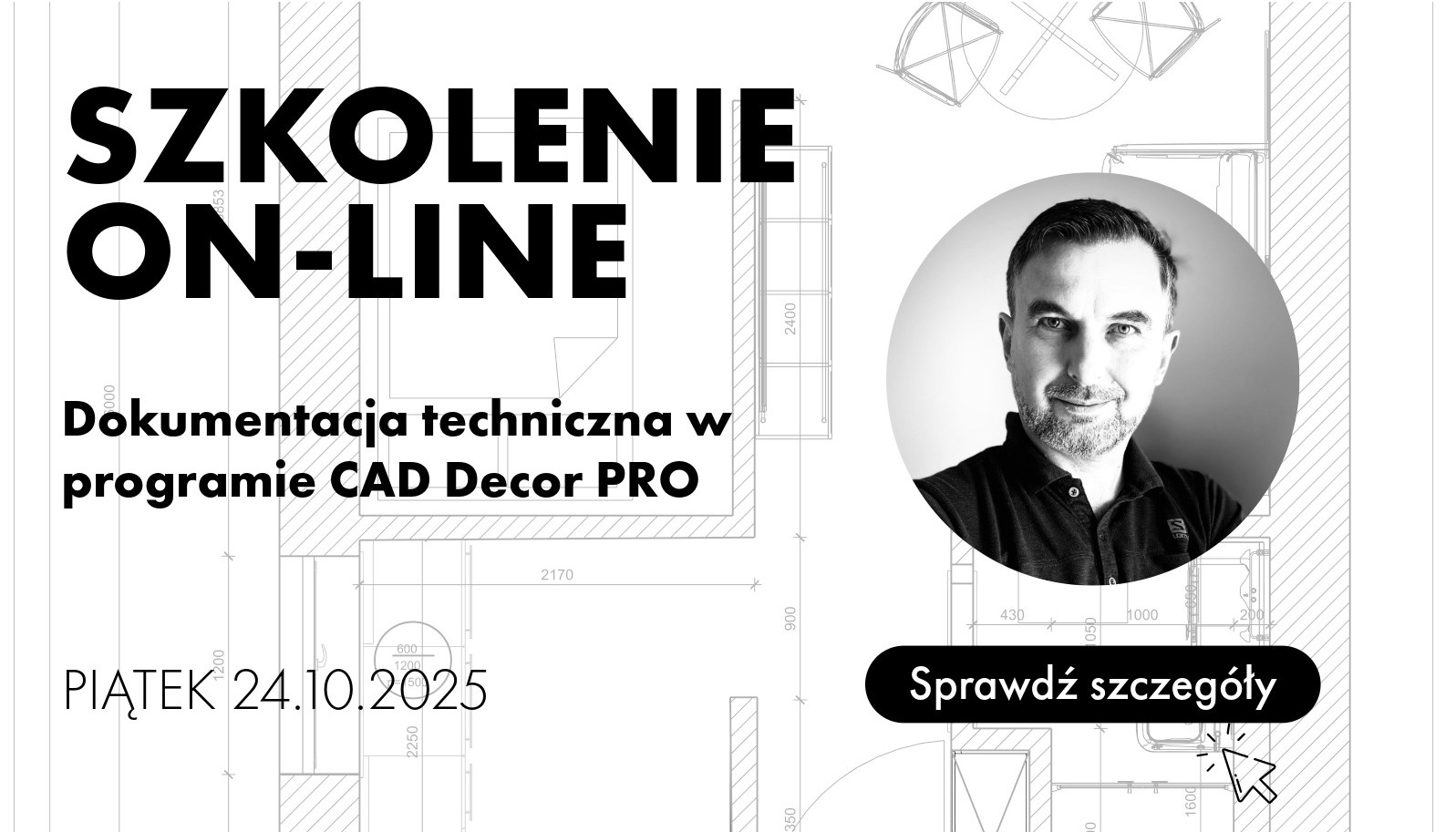 Szkolenie online - dokumentacja techniczna w programie CAD Decor PRO