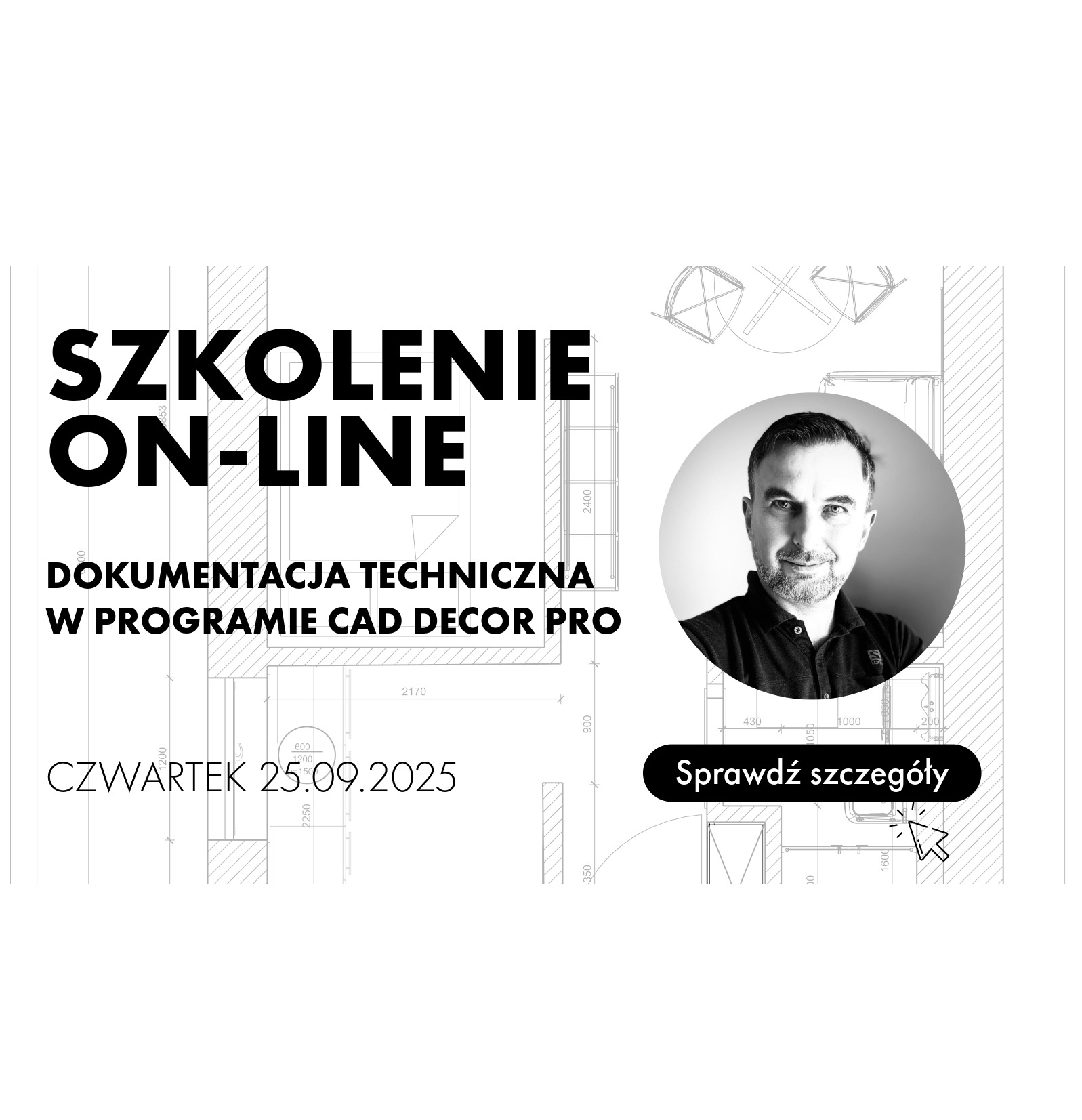 Szkolenie online - dokumentacja techniczna w programie CAD Decor PRO